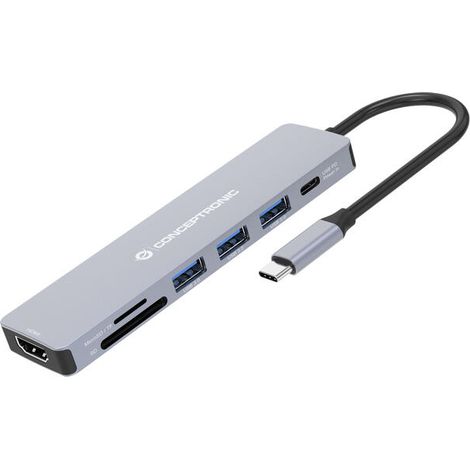 HUB Switch CONCEPTRONIC DONN19G Gris (1/4)
