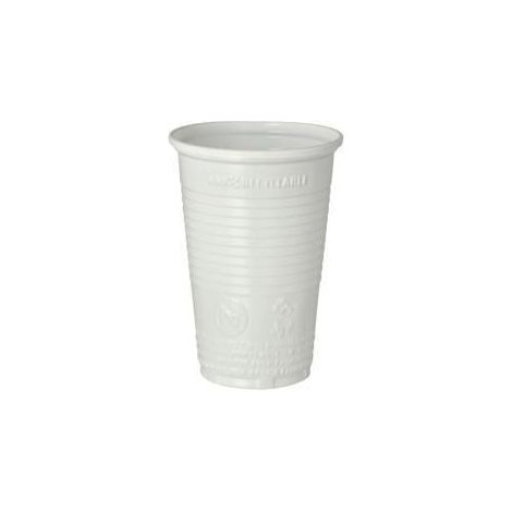 PAPSTAR Trinkbecher 16117 PP 0,2L weiß 100 St./Pack.
