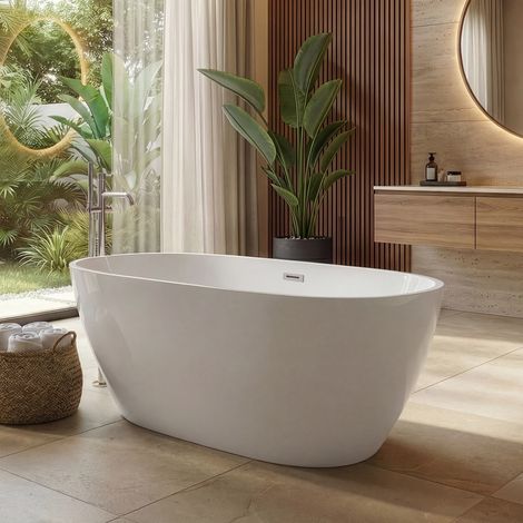 Baignoire autoportante Peru - Badplaats - 170 x 80 x 58 cm - Bai