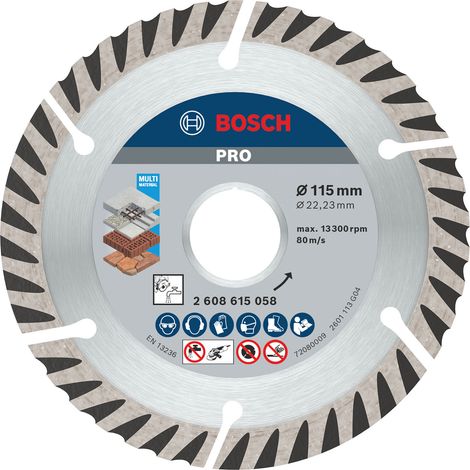 Bosch PRO Multi Material Diamantscheibe 115 x 22,23 mm - 2608615058 (1/5)
