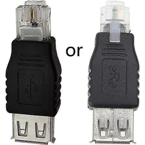 Adaptateur USB 2.0 vers RJ11, USB A femelle vers téléphone/réseau RJ11 mâle 6P2C (1/5)