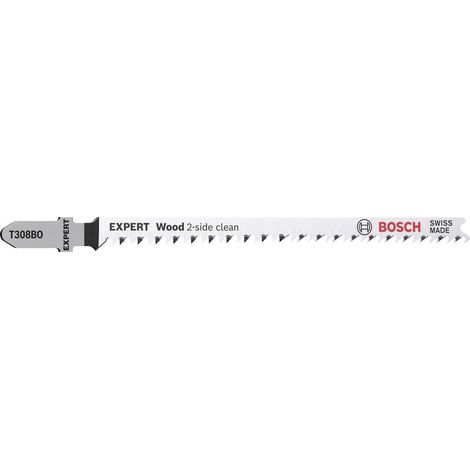Lame de scie sauteuse Expert T 308 BO Pack a 5 Unités Bosch