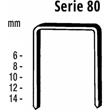 BARBERO PUNTI METALLICI GROPPINI CHIODINI PER SERIE 80 10 mm