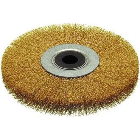Vigor-blinky Spazzola Circolare Fili Ondulati Acciaio Foro 12 mm Diametro 100 mm Filo 0,30 mm