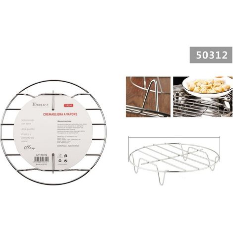 Kaela - Sottopentola A Vapore 18 Cm Rotondo Pentole A Pressione Per Cottura Cucina 50312 - (1/2)