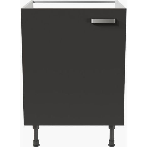 Meuble sous évier - 60 cm - Noir