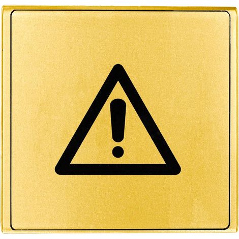 Plaque de porte Danger - Classique or 90x90mm - 4500140
