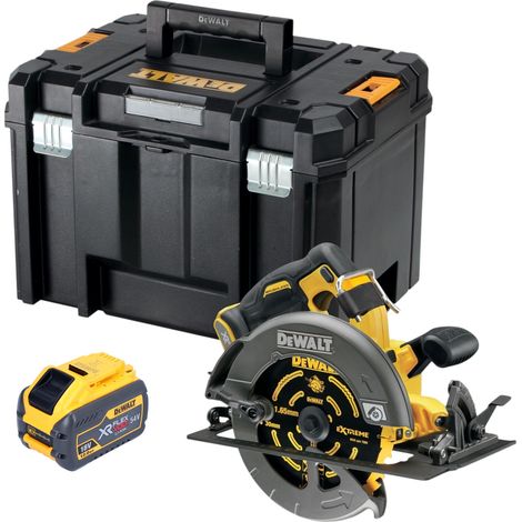 DeWALT DCS 578 NT Sierra circular sin cable 54V XR FlexVolt 190 mm sin escobillas + hoja de sierra + TSTAK - sin batería, sin cargador
