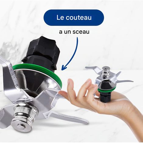 Lame de Rechange Universelle pour Robot Culinaire Vorwerk Thermomix TM5/TM6, Accessoire Cuisine en Acier Inoxydable, Coupe Parfaite et Durable (1/4)