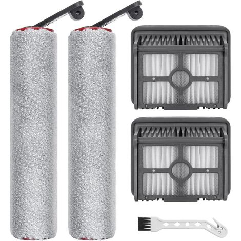Rouleau de Brosse et Filtre HEPA pour Dreame, Mova M10 Aspirateur Accessoires, 2 Brosse à rouleau + 2 Filtres HEPA + 1 Brosse de nettoyage (1/5)