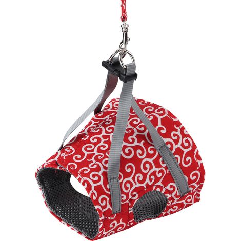 Gilet de laisse pour chat et chien anti-fugue, ensemble de vêtements pour animaux de compagnie pour promener les chiens et jouer avec les chats, rouge XS (1/5)