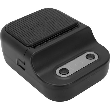 Étiqueteuse portable Bluetooth, mini imprimante thermique de poche, connexion Bluetooth rapide, impression sans encre sécurisée, étiqueteuse pour la maison, le bureau, l'école (NOIR)