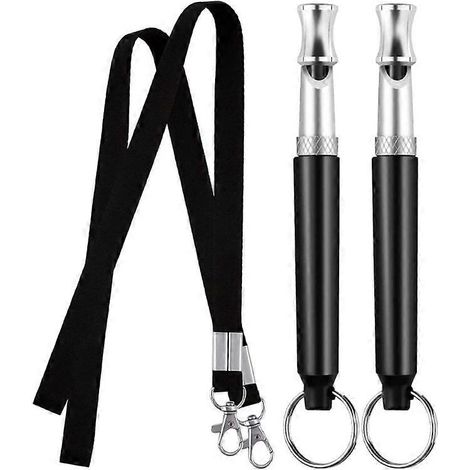Sifflets pour chiens en lot de 2, à ultrasons et silencieux, avec fréquence réglable, pour un dressage silencieux. (1/5)