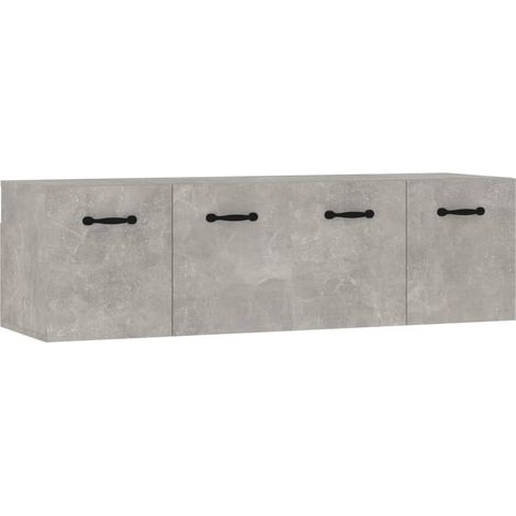 Maison Exclusive - Mobili Parete 2 pz Grigio Cemento 80x35x36,5 cm in Multistrato