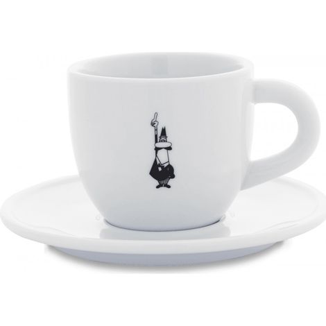 Tasse à cappuccino - Bialetti - Y0TZ099 - Blanc - Porcelaine - 1 pièce(s)