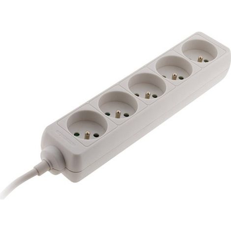 Block 5 Steckdosen 16A 1ml Weiß