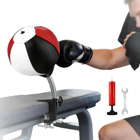 Sac de Frappe de Bureau, Sac de Boxe de Bureau avec Ventouses Puissants, Punching Ball Bureau, Sac de Frappe de Table Amusant et Anti-Stress, Balle de Boxe de Bureau pour Amis ou Collègues (1/5)