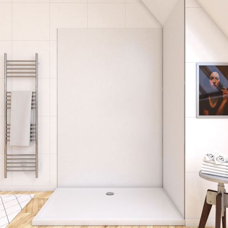 panneau mural finition aluminium blanc 120 x 210 cm - wall'it blanc