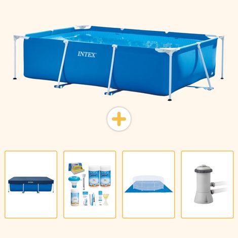 Intex Piscine Tubulaire Rectangulaire - 300x200x75 cm - 5-pièces  S77 (1/5)