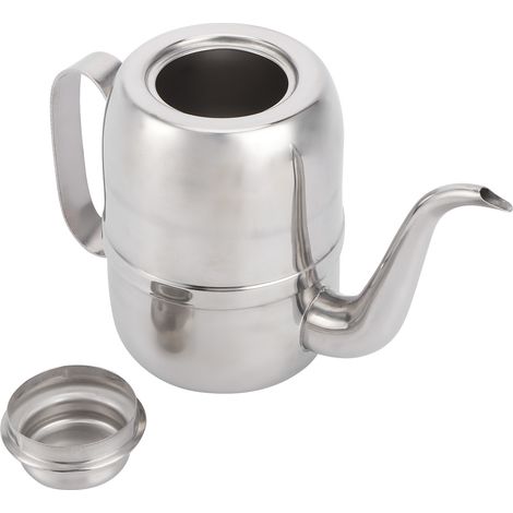 Bidon d'huile en acier inoxydable, pot à sauce soja étanche, bouteille de condiments de cuisine 24 oz, petit format