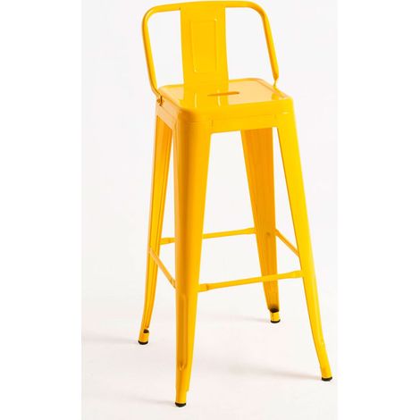 Taburetes Altos - Taburete Torix Respaldo - Amarillo