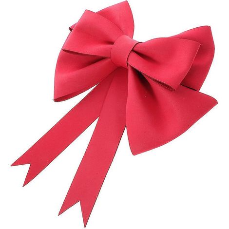 Joli nœud papillon rouge, grand nœud papillon, décoration de mariage, ornement de Saint-Valentin (1/5)