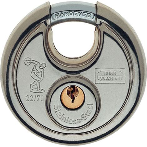BURG-WÄCHTER Candado de cilindro 22 70 cuerpo de cerradura Ancho 70mm VA de cierre diferente - 22 70 (1/2)
