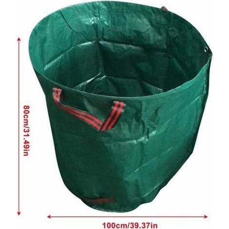 royaluxe - Sacs de déchets de jardin, sac poubelle pliable réutilisable Extérieur (1/4)