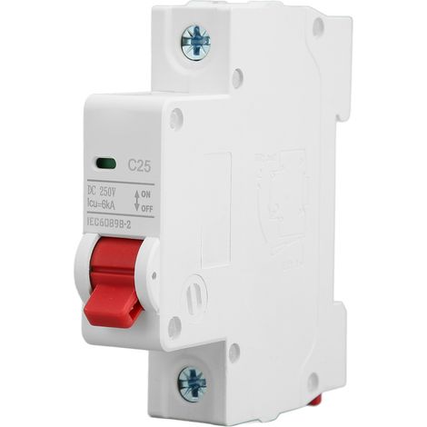 Disjoncteur DC 25A 1Polaire 250V avec Sécurité Court-Circuit et Anti-Arc (1/5)