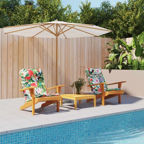 Coussins de chaise adirondack lot de 2 multicolore tissu oxford (1/5)