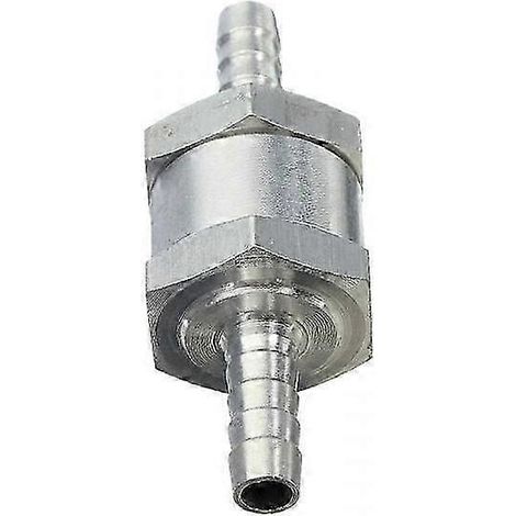 Clapet anti-retour unidirectionnel 6 mm 1/4" pour carburant, essence, huile, bioaluminium-6mm (1/5)