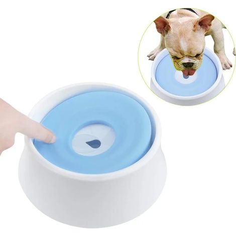 Wassernapf Wasserschale Napf für Katze Hund, Auslaufsicherer Hundenapf Fressnapf Wasser Anti-Überlauf rutschfest Näpfe Pet Water Bowl,Groß Freßnapf Fressnäpfe Reisenapf 1,2L(Blau) (1/5)