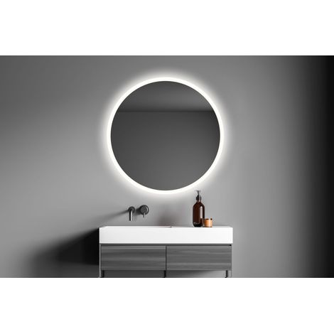 BATHSTAGE 67694 B-953 Espejo LED Retroiluminado 60 cm Redondo Ácido Canto Pulido - ref: BS-67694