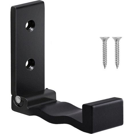 Gancho plegable de aleación de aluminio, gancho oculto - Negro (1/5)