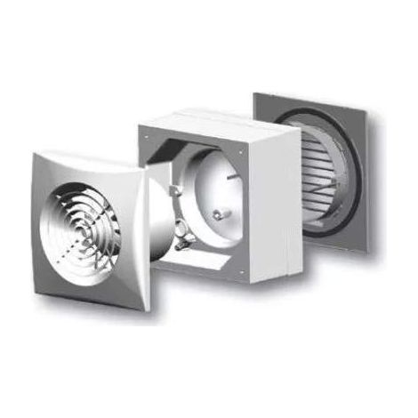 Unelvent – Aérateur classique pour montage sur vitre – Découpe diamètre 110mm – Pour verre 3 à 8mm – Débit d’air optimal – Silencieux (1/5)