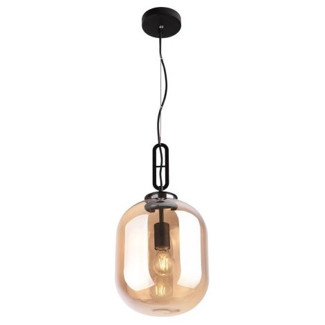 Lampada a sospensione industriale Honey ambra Ø24 E27 Maxlight