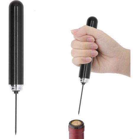 Pompe à Air Débouche-Bouteille Portable, Aiguille en Forme de Stylo en Acier Inoxydable pour Retirer les Bouchons - Idéal pour Maison et Fêtes (1/5)