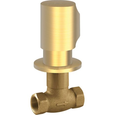 TRES 06115501OM Llave de Paso Empotrada Color Oro Mate 24K - ref: 06115501OM