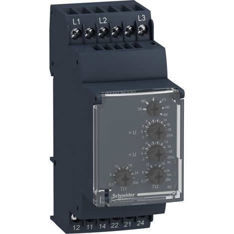 Relè controllo tensione RM35-U - intervallo: 194..528 VAC - RM35UB330