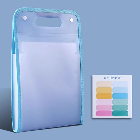 Organisateur de documents A4 avec 13 pochettes aux couleurs macaron pour bureau, école et maison - Portable format Lettre (1/5)