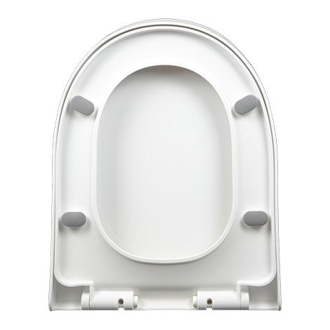 Sedile WC con meccanismo di chiusura ammortizzata e funzione di sgancio rapido per una facile pulizia sedile WC con coperchio a chiusura lenta e sgancio rapido sedile WC in pannello PP/9017