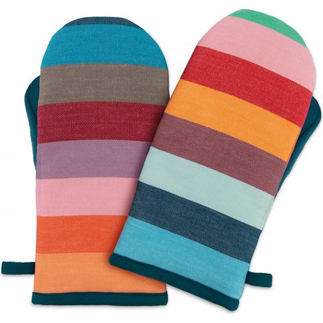 Set de 2 gants de cuisine Remember Bleu (1/4)