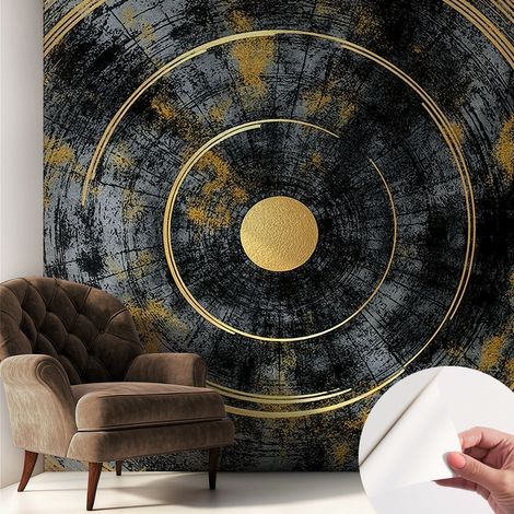 Papier peint autocollant avec imprimé pour cuisine facile à appliquer pour mur a motif Dynamique cosmique 250x250 cm (1/5)