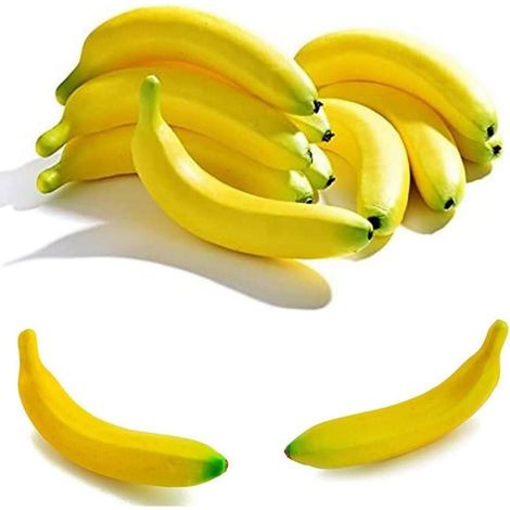 Künstliche Banane Deko 10 Stück Latrat Lebensecht Gefälschtes Obst Fest (1/5)