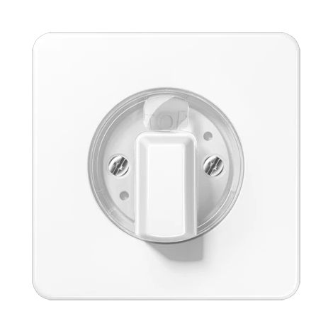 Jung Cache pour interrupteur rotatif 1x, Duroplast, série CD, blanc alpin CD 1541 WW