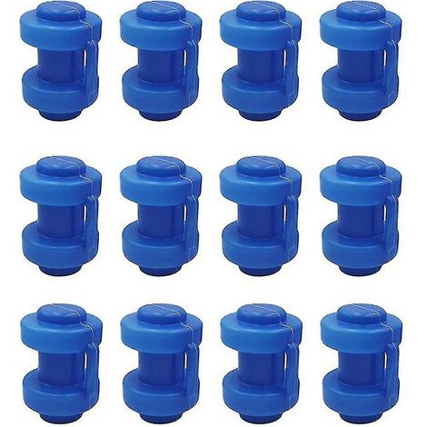 12 embouts de trampoline de 25 mm, pour fixer le filet de sécurité aux poteaux du trampoline. (1/5)