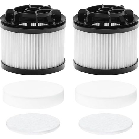 Filtres de rechange pour aspirateur balai sans fil Levoit LVAC-200 : 2 filtres moteur, 4 filtres pré-moteur, blanc (1/5)