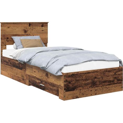 Struttura del letto Legno vecchio 90 x 190 cm Legno multistrato vidaXL