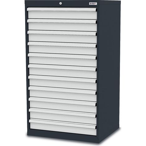 WS24 Schubladenschrank Schubladen: 11 x 100 B x T x H 700 x 575 x 1220 mm - WS24-100272