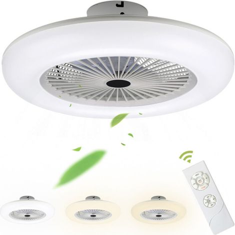 Einfeben – Ventilateur de plafond LED silencieux 55cm – Vitesse réglable 3 niveaux – Température de couleur ajustable – Télécommande incluse (1/5)